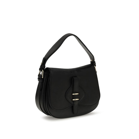Coccinelle Black Calf Leather Bos Taurus Shoulder Bag