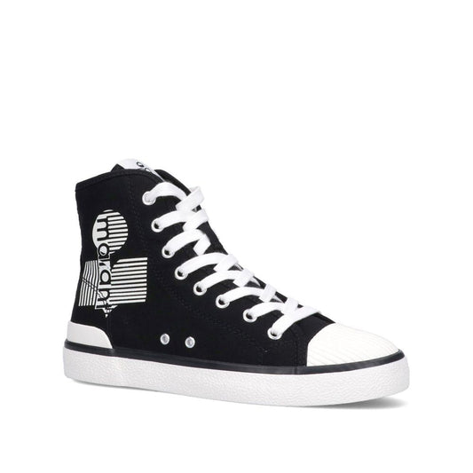 Isabel Marant Black Canvas High Top Sneakers