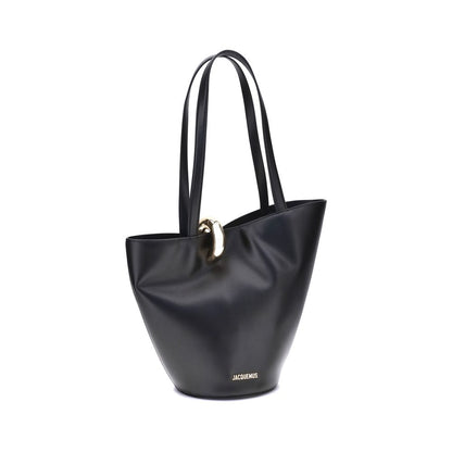 Jacquemus Black Calf Leather Bos Taurus Shoulder Bag