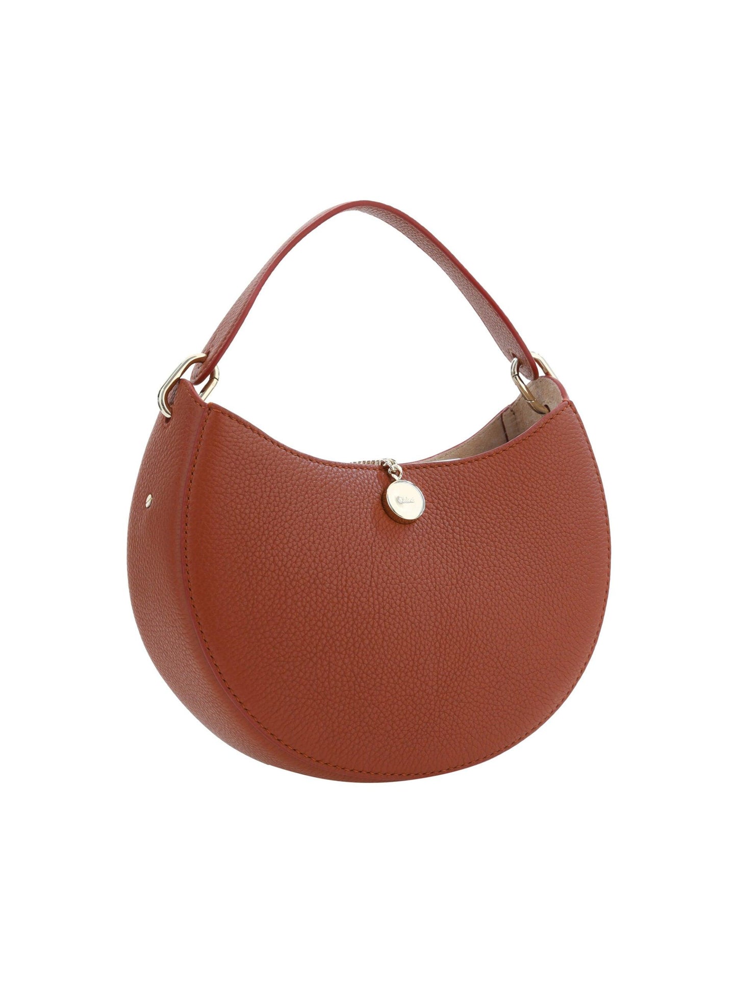 ChloeSepia Brown Small Arlene Leather Shoulder Bag