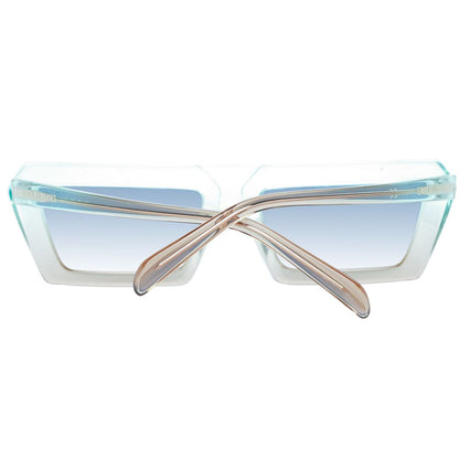 Emilio Pucci Turquoise Plastic Sunglasses