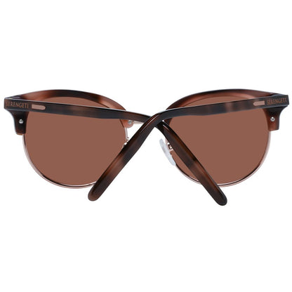 Serengeti Brown Acetate & Metal Sunglasses