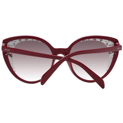 Emilio Pucci Red Plastic Sunglasses