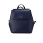 Sac à dos à bandoulière à rabat de taille moyenne en cuir Saffiano bleu marine Kate Spade Madison