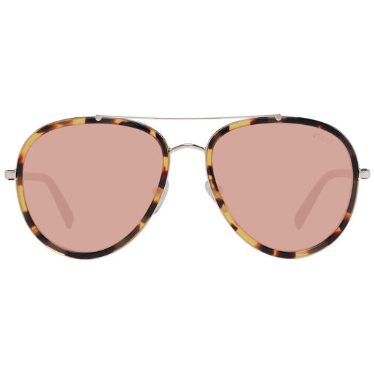Emilio Pucci Brown Metal Sunglasses