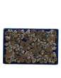 Dolce & Gabbana Blue Velvet Gold Frame Miniature Clutch Purse