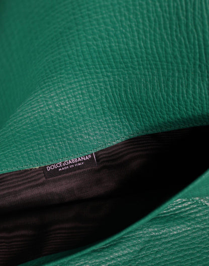 Pochette élégante pour tablette en cuir vert Dolce &amp; Gabbana