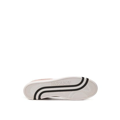 Bally Pink Leather Low Top Sneakers