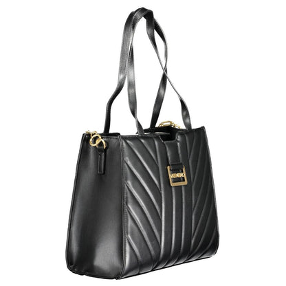 Mario Valentino Black Polyurethane Women Handbag