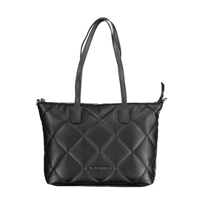 Mario Valentino Black Polyurethane Women Handbag