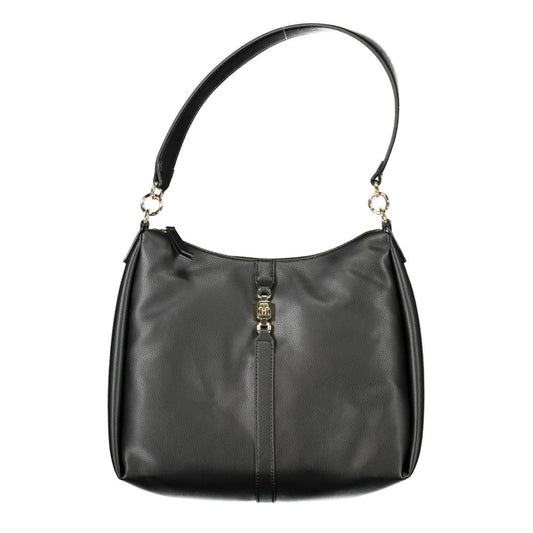 Tommy Hilfiger Black Polyester Women Shoulder Bag