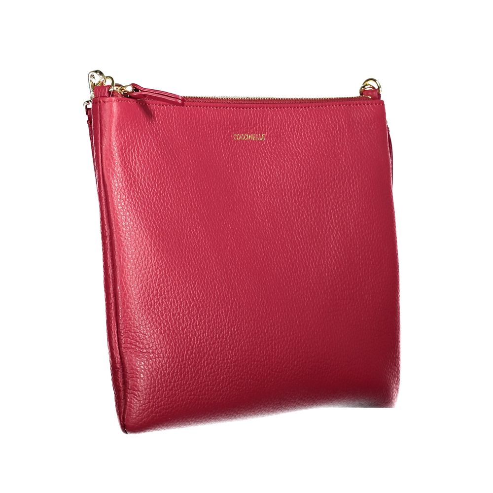 Coccinelle Red Leather Women Crossbody