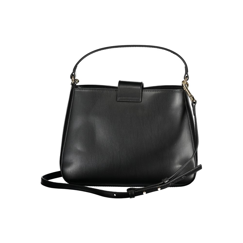 Tommy Hilfiger Black Polyurethane Women Handbag