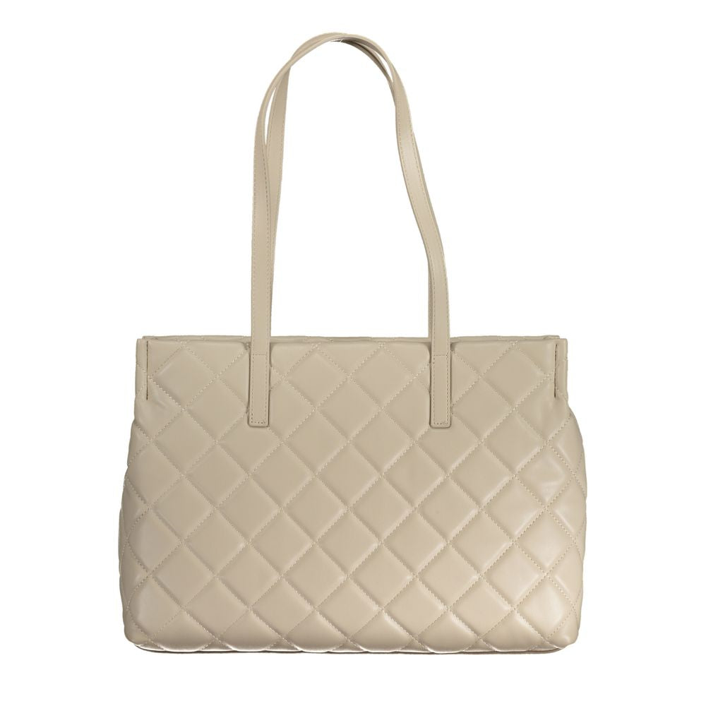 Mario Valentino Beige Polyurethane Women Handbag