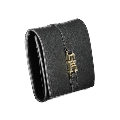 Tommy Hilfiger Black Polyurethane Women Wallet