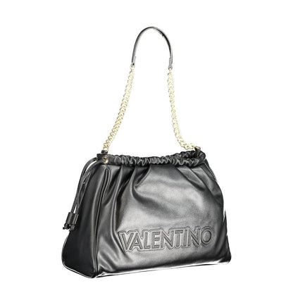 Mario Valentino Black Polyurethane Women Shoulder Bag