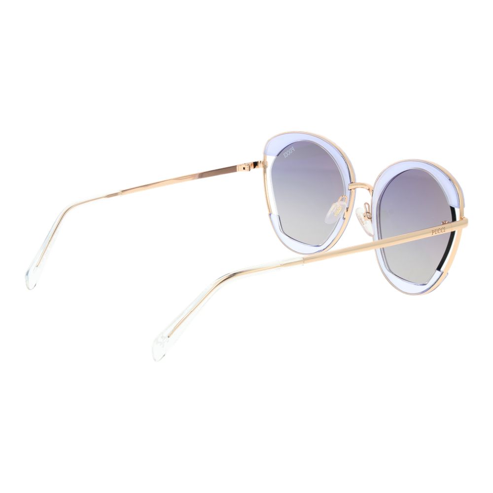 Emilio Pucci Gold Metal Sunglasses