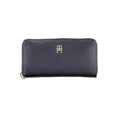 Tommy Hilfiger Blue Polyurethane Women Wallet