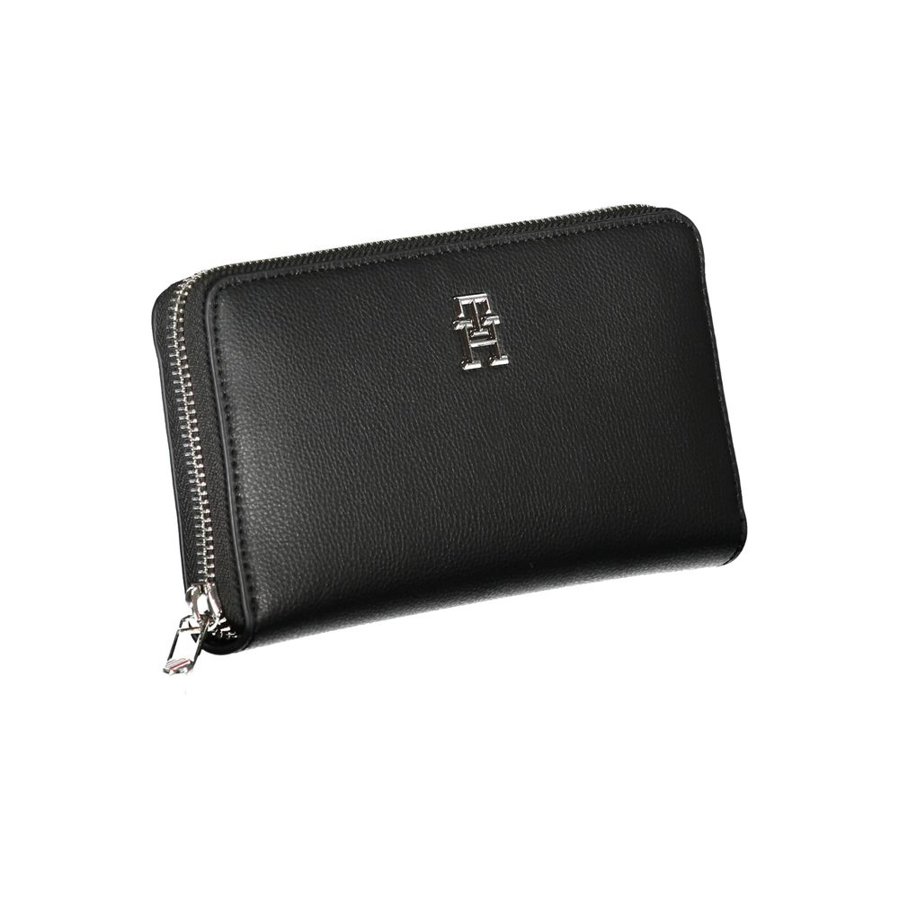 Tommy Hilfiger Black Polyester Women Wallet