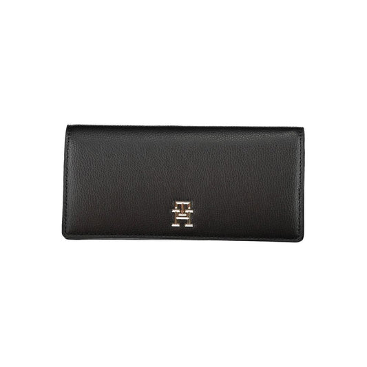 Tommy Hilfiger Black Polyurethane Women Wallet