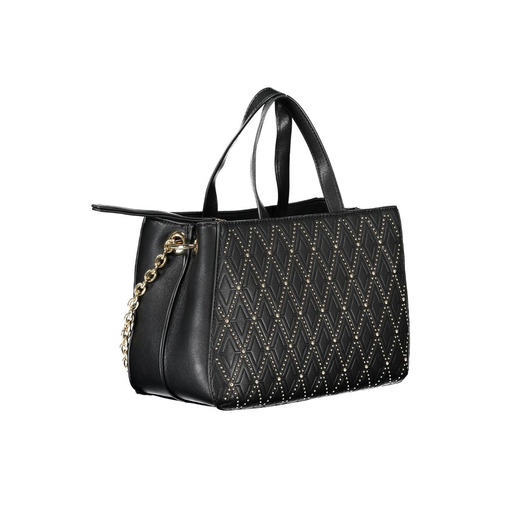 Mario Valentino Black Polyurethane Women Handbag