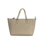 Mario Valentino Beige Polyurethane Women Handbag