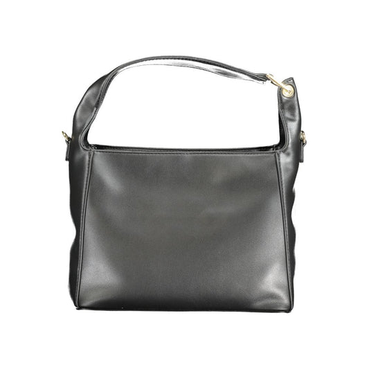 Mario Valentino Black Polyurethane Women Handbag