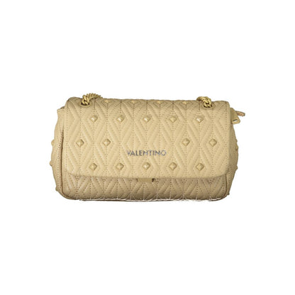 Mario Valentino Beige Polyurethane Women Shoulder Bag