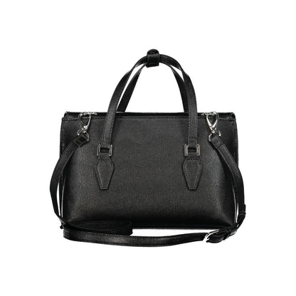 Mario Valentino Black Polyurethane Women Handbag