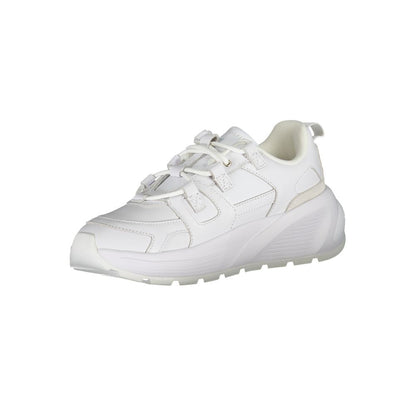 Tommy Hilfiger White Polyurethane Women Sneaker