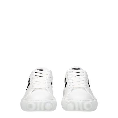 Versace White Leather Low Top Sneakers