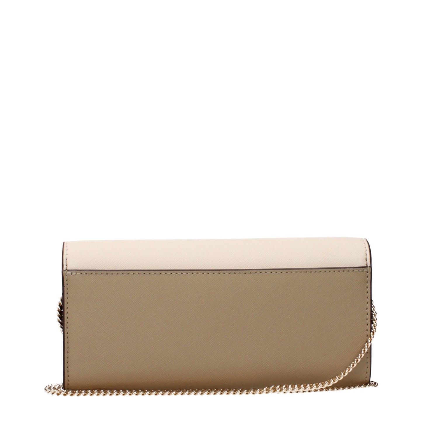 Tory Burch Beige Leather Clutch Bag