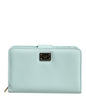 Dolce & Gabbana Mint Green Leather Bifold Continental Clutch Wallet