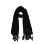 Ami Paris Black Leather Scarf