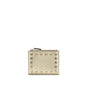 Valentino Garavani Gold Calf Leather Bos Taurus Wallet