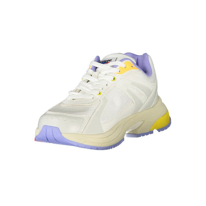 Blauer White Polyurethane Women Sneaker