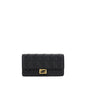 Fendi Black Calf Leather Bos Taurus Wallet
