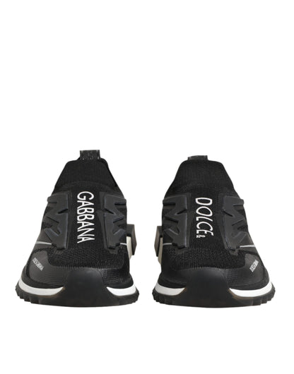 Dolce & Gabbana Black SORRENTO Sport Stretch Sneakers Shoes