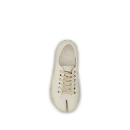 Margiela White Cotton Low Top Sneakers