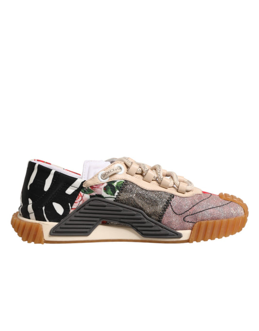Dolce & Gabbana Multicolor Logo Low Top NS1 Sneakers Shoes
