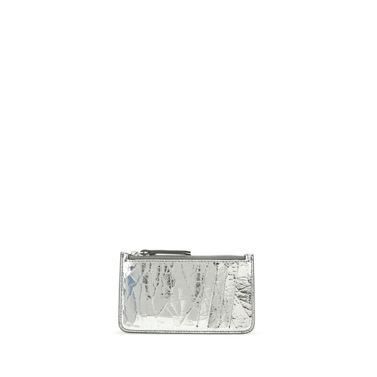 Margiela Silver Calf Leather Bos Taurus Wallet