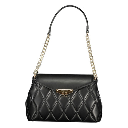 Mario Valentino Black Polyurethane Women Shoulder Bag
