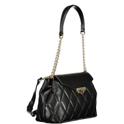 Mario Valentino Black Polyurethane Women Shoulder Bag