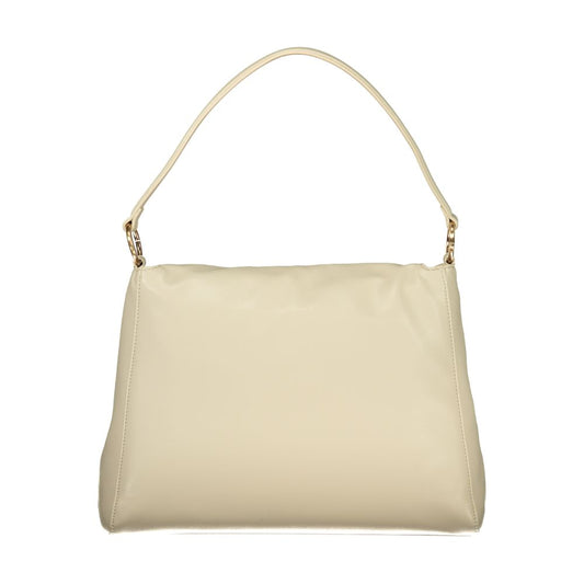 Mario Valentino Beige Polyurethane Women Shoulder Bag