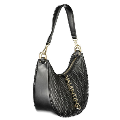 Mario Valentino Black Polyurethane Women Shoulder Bag