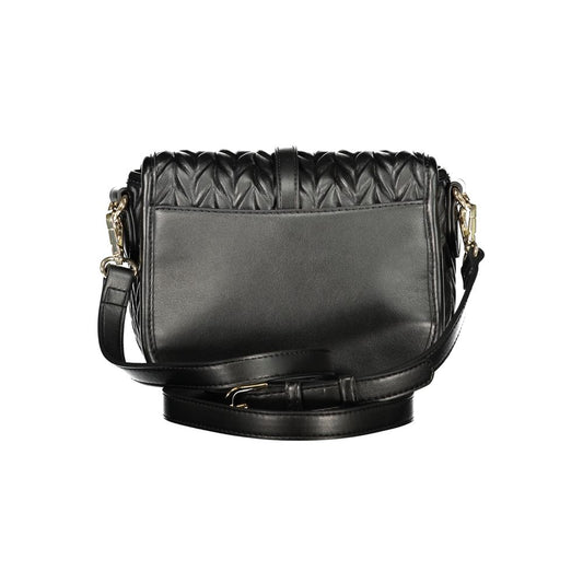 Mario Valentino Black Polyurethane Women Handbag