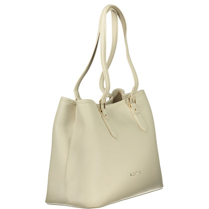 Mario Valentino Beige Polyurethane Women Handbag