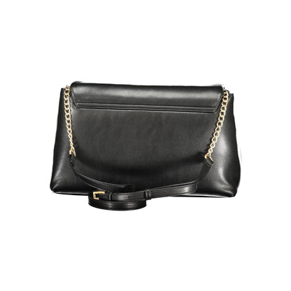 Mario Valentino Nero Poliuretano Women Shoulder Bag