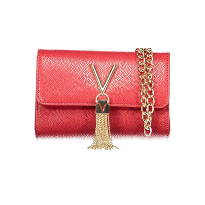 Mario Valentino Rosso Polyurethane Women's Shoulder Bag