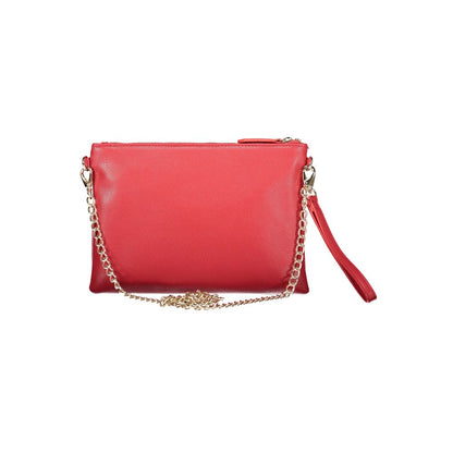 Mario Valentino Red Polyethylene Women Handbag